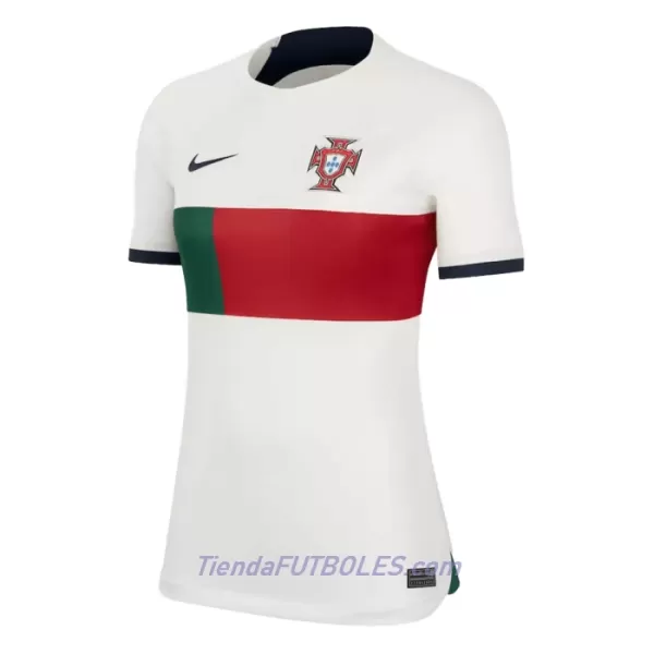 Camiseta Portugal Mujer Segunda Mundial 2022