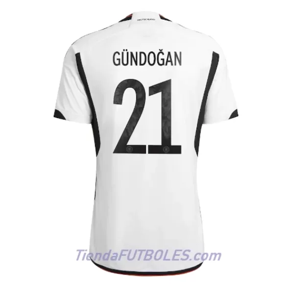Camiseta Alemania Ilkay Gundogan 21 Hombre Primera Mundial 2022