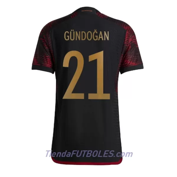 Camiseta Alemania Ilkay Gundogan 21 Hombre Segunda Mundial 2022