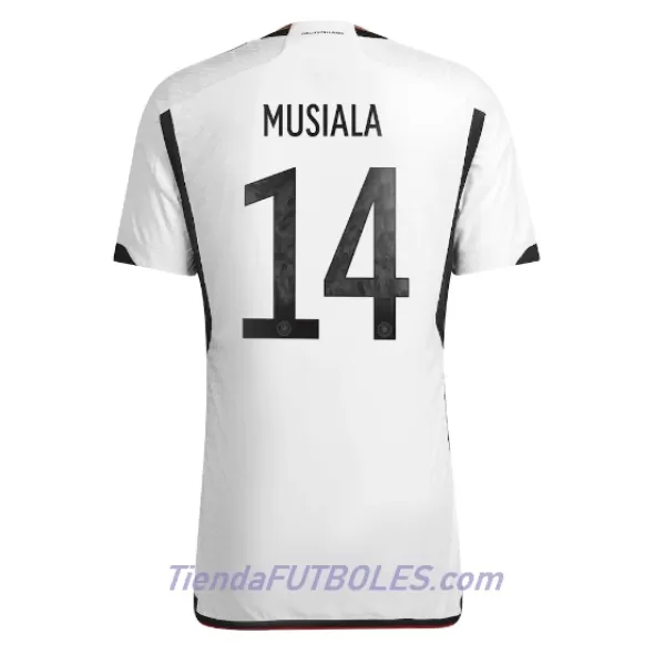 Camiseta Alemania Jamal Musiala 14 Hombre Primera Mundial 2022