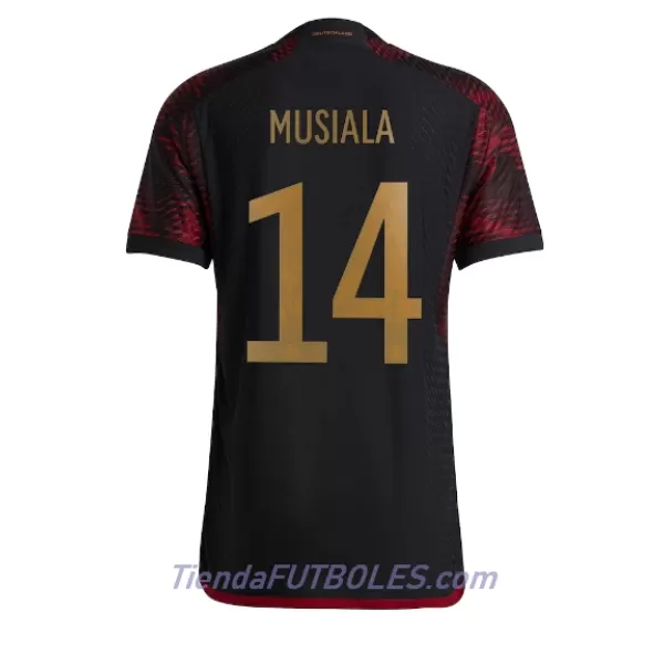 Camiseta Alemania Jamal Musiala 14 Hombre Segunda Mundial 2022