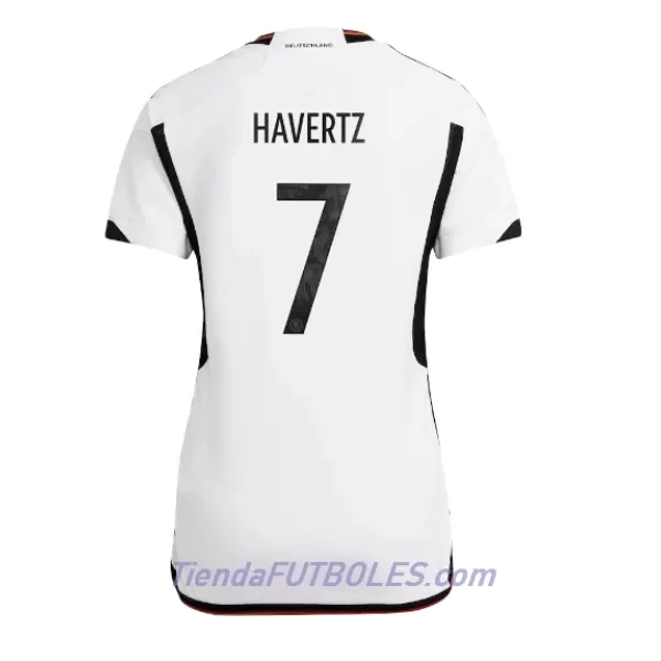 Camiseta Alemania Kai Havertz 7 Mujer Primera Mundial 2022