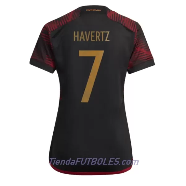 Camiseta Alemania Kai Havertz 7 Mujer Segunda Mundial 2022