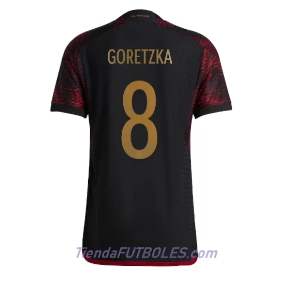 Camiseta Alemania Leon Goretzka 8 Hombre Segunda Mundial 2022