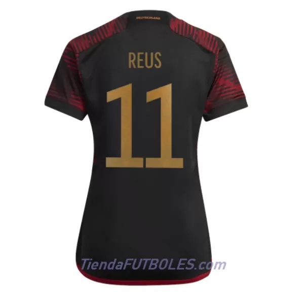 Camiseta Alemania Marco Reus 11 Mujer Segunda Mundial 2022