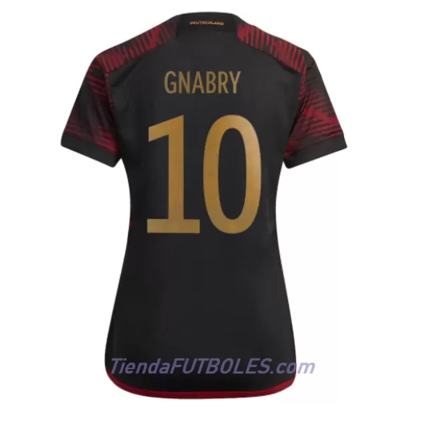 Camiseta Alemania Serge Gnabry 10 Mujer Segunda Mundial 2022