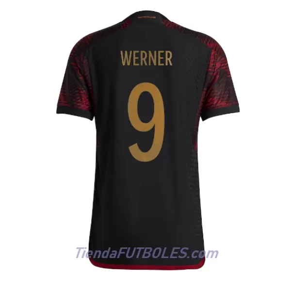 Camiseta Alemania Timo Werner 9 Hombre Segunda Mundial 2022