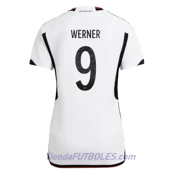 Camiseta Alemania Timo Werner 9 Mujer Primera Mundial 2022