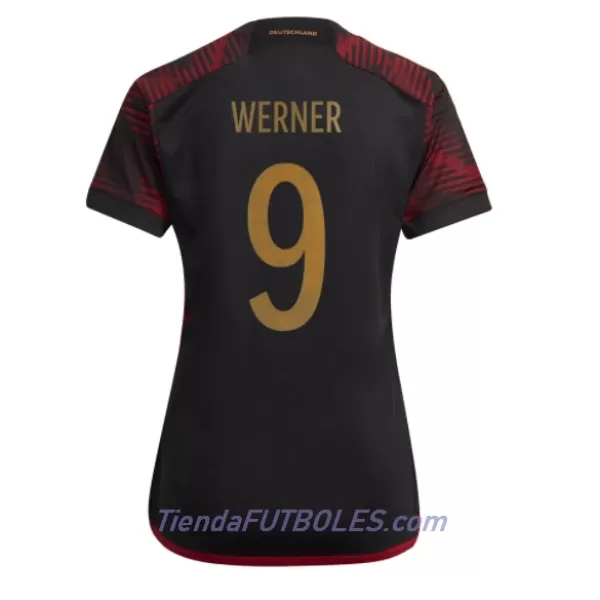 Camiseta Alemania Timo Werner 9 Mujer Segunda Mundial 2022