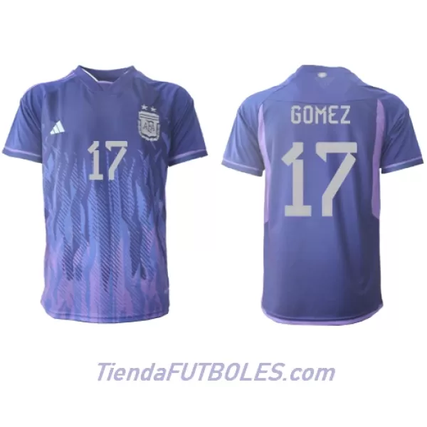 Camiseta Argentina Alejandro Gomez 17 Hombre Segunda Mundial 2022