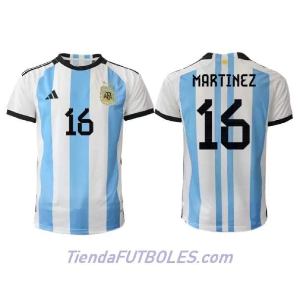Camiseta Argentina Lisandro Martinez 16 Hombre Primera Mundial 2022