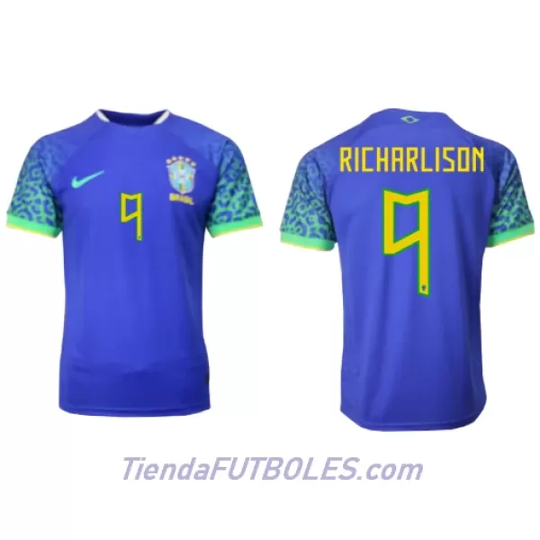 Camiseta Brasil Richarlison 9 Hombre Segunda Mundial 2022