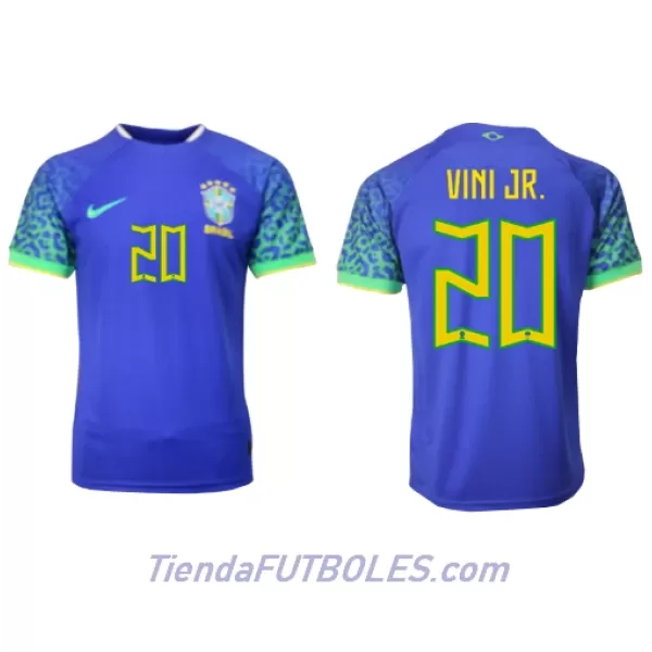 Camiseta Brasil Vini JR 20 Hombre Segunda Mundial 2022
