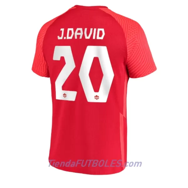 Camiseta Canada Jonathan David 20 Hombre Primera Mundial 2022