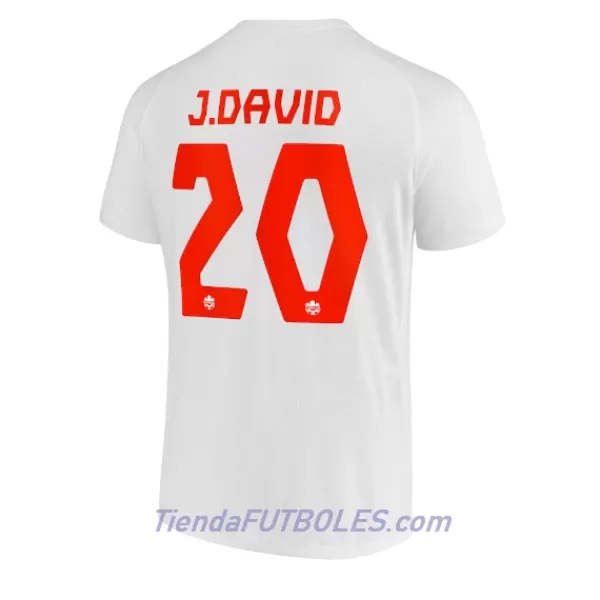 Camiseta Canada Jonathan David 20 Hombre Segunda Mundial 2022