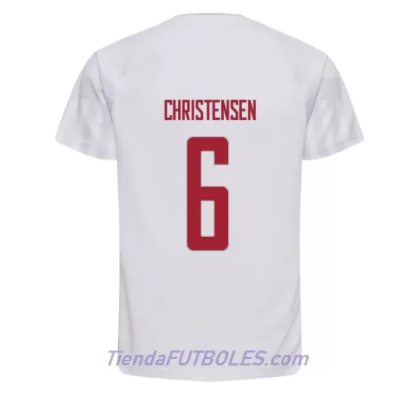 Camiseta Dinamarca Andreas Christensen 6 Hombre Segunda Mundial 2022