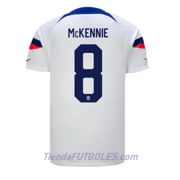 Camiseta Estados Unidos Weston McKennie 8 Hombre Primera Mundial 2022