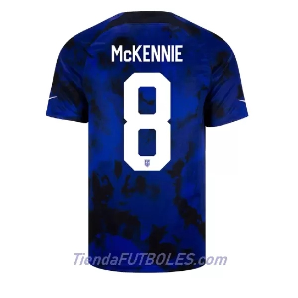 Camiseta Estados Unidos Weston McKennie 8 Hombre Segunda Mundial 2022