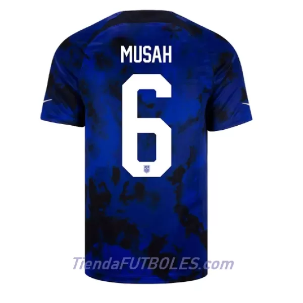 Camiseta Estados Unidos Yunus MEstados Unidosh 6 Hombre Segunda Mundial 2022