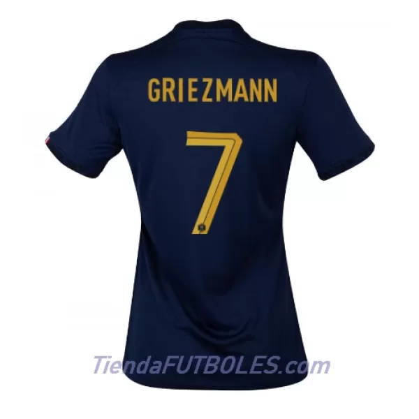 Camiseta Francia Antoine Griezmann 7 Mujer Primera Mundial 2022