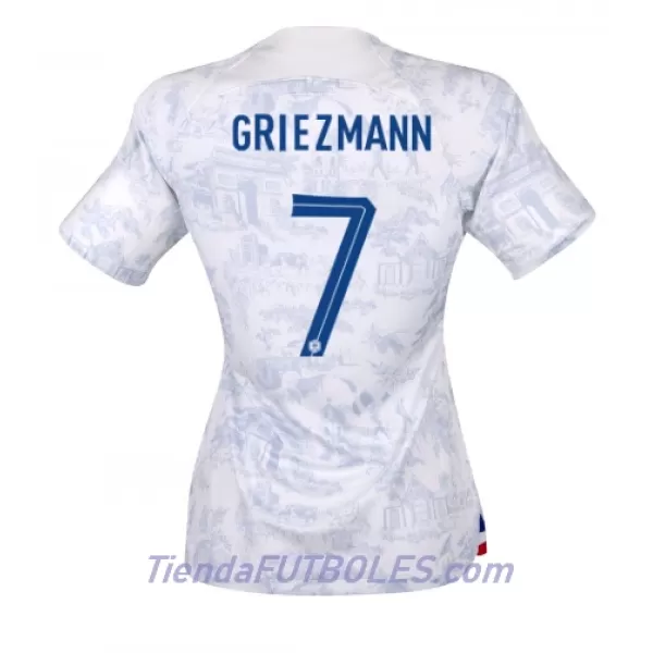 Camiseta Francia Antoine Griezmann 7 Mujer Segunda Mundial 2022