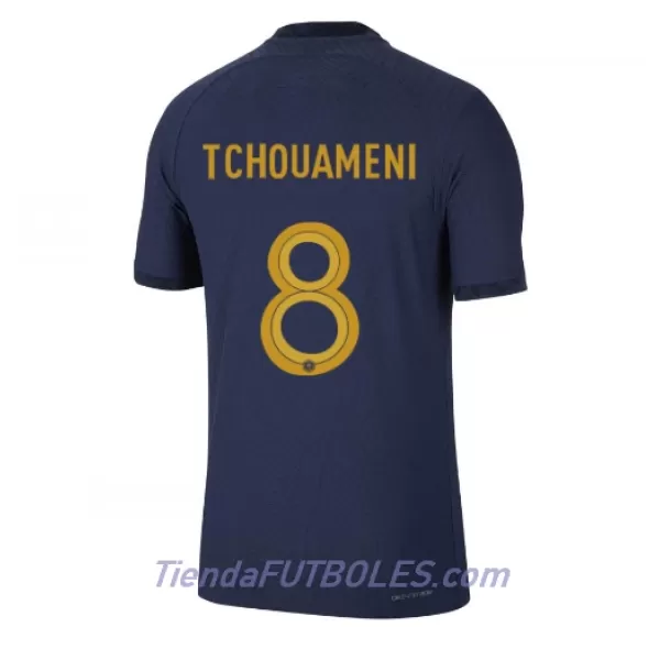 Camiseta Francia Aurelien Tchouameni 8 Hombre Primera Mundial 2022