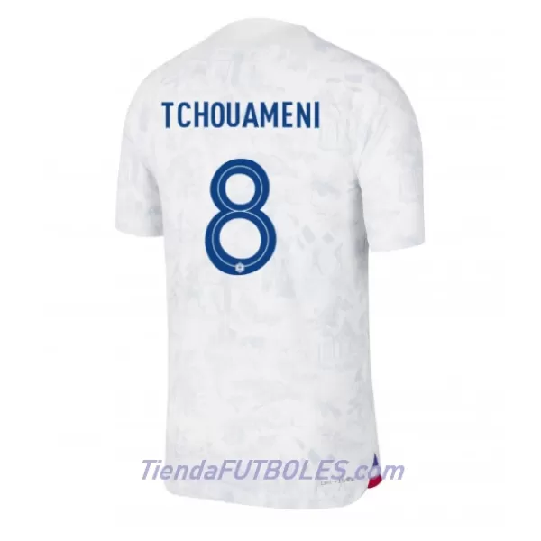 Camiseta Francia Aurelien Tchouameni 8 Hombre Segunda Mundial 2022