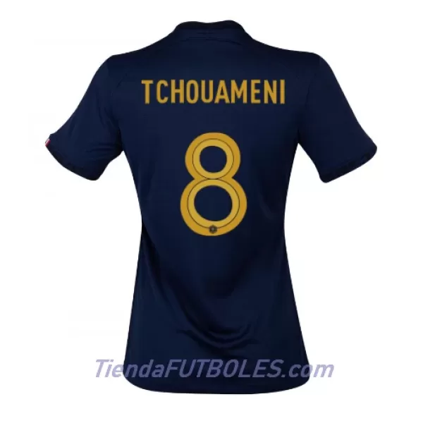 Camiseta Francia Aurelien Tchouameni 8 Mujer Primera Mundial 2022
