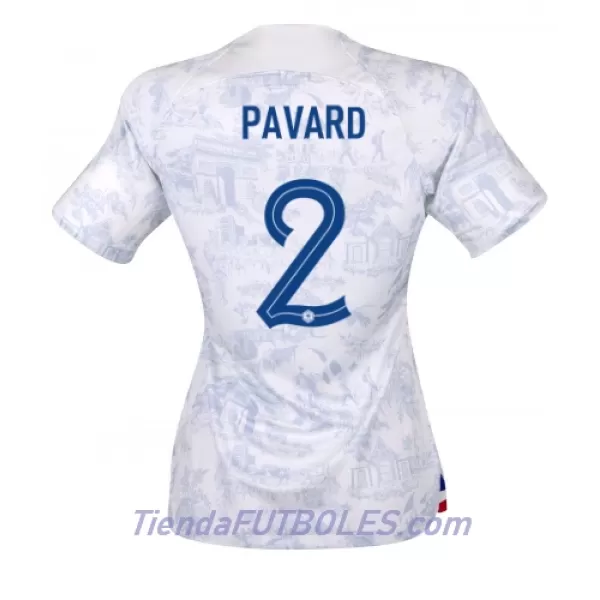 Camiseta Francia Benjamin Pavard 2 Mujer Segunda Mundial 2022