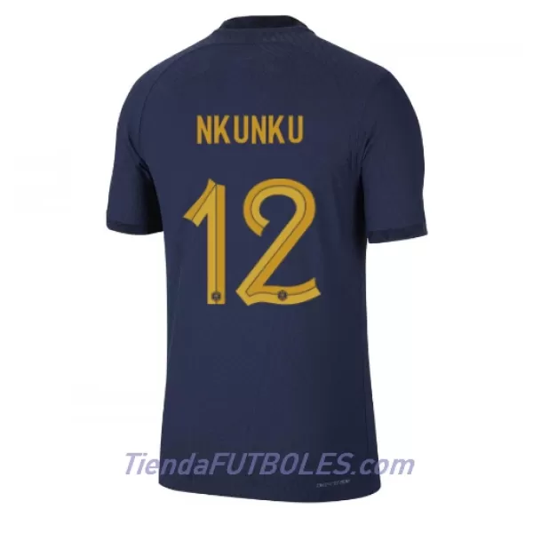 Camiseta Francia Christopher Nkunku 12 Hombre Primera Mundial 2022