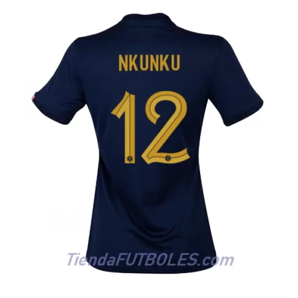 Camiseta Francia Christopher Nkunku 12 Mujer Primera Mundial 2022