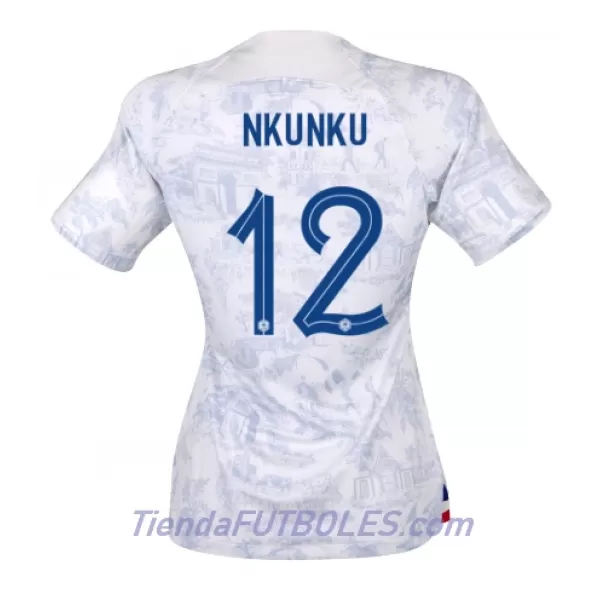 Camiseta Francia Christopher Nkunku 12 Mujer Segunda Mundial 2022