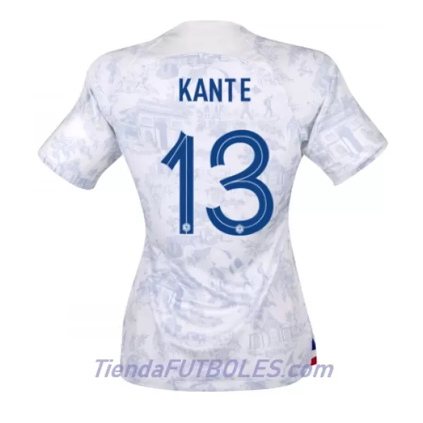 Camiseta Francia Kante 13 Mujer Segunda Mundial 2022