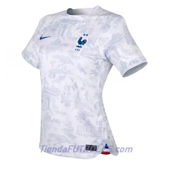 Camiseta Francia Mujer Segunda Mundial 2022