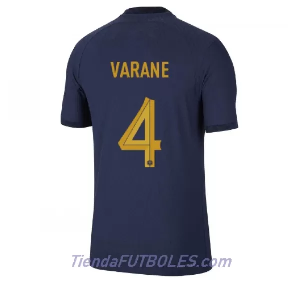 Camiseta Francia Raphael Varane 4 Hombre Primera Mundial 2022