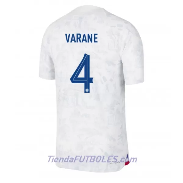 Camiseta Francia Raphael Varane 4 Hombre Segunda Mundial 2022