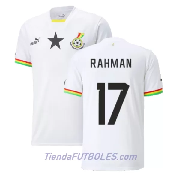 Camiseta Ghana Baba Rahman 17 Hombre Primera Mundial 2022