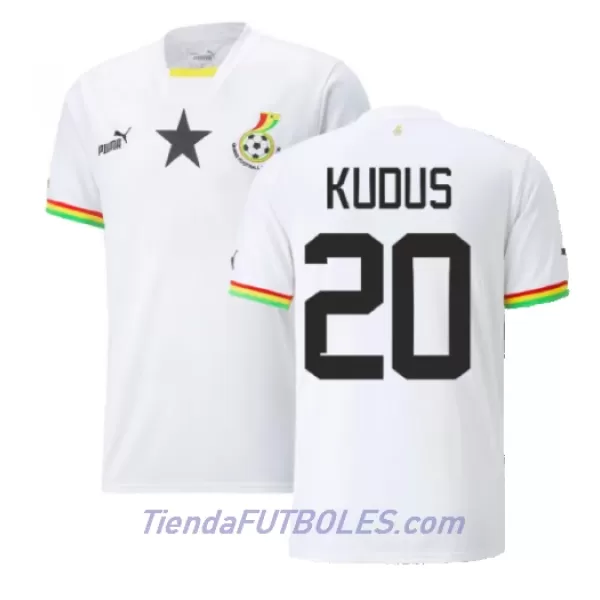 Camiseta Ghana Mohammed Kudus 20 Hombre Primera Mundial 2022