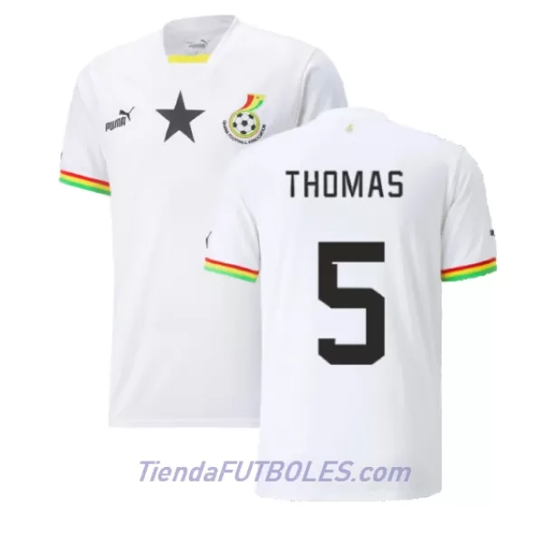Camiseta Ghana Thomas Partey 5 Hombre Primera Mundial 2022