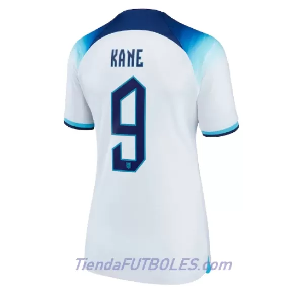 Camiseta Inglaterra Harry Kane 9 Mujer Primera Mundial 2022