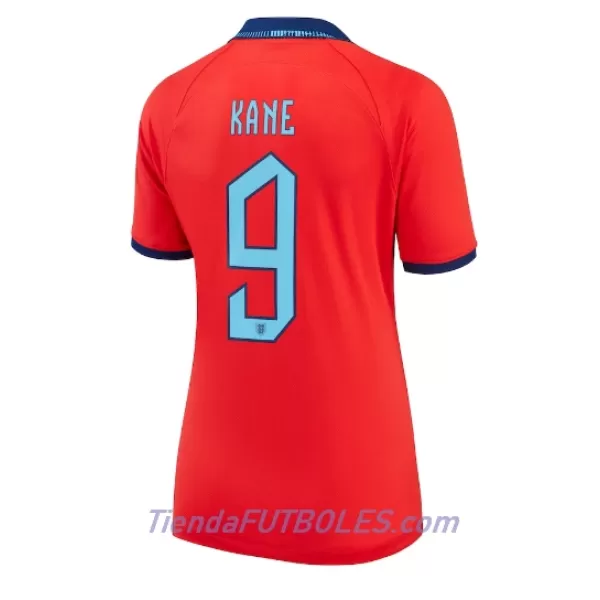 Camiseta Inglaterra Harry Kane 9 Mujer Segunda Mundial 2022