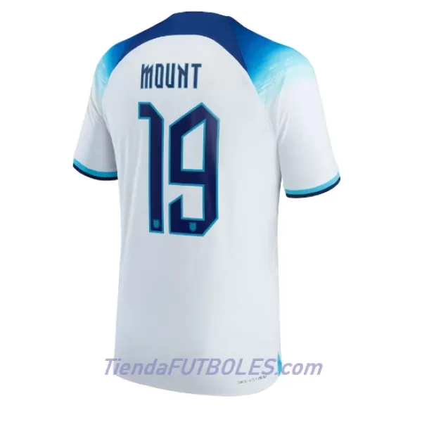 Camiseta Inglaterra Mason Mount 19 Hombre Primera Mundial 2022