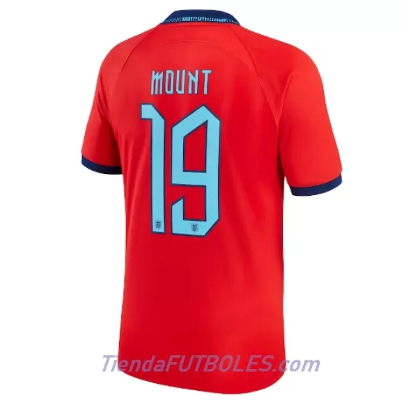 Camiseta Inglaterra Mason Mount 19 Hombre Segunda Mundial 2022
