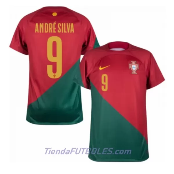 Camiseta Portugal Andre Silva 9 Hombre Primera Mundial 2022