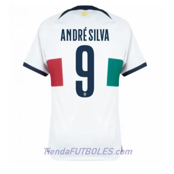 Camiseta Portugal Andre Silva 9 Hombre Segunda Mundial 2022