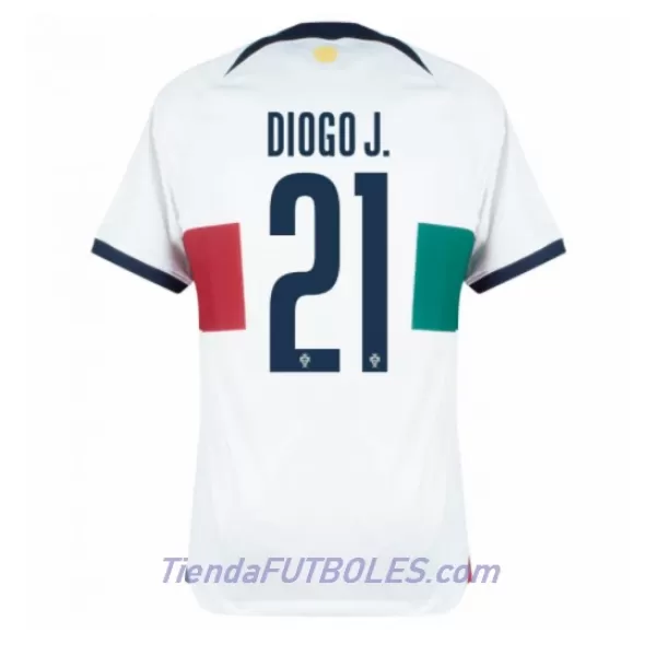 Camiseta Portugal Diogo Jota 21 Hombre Segunda Mundial 2022