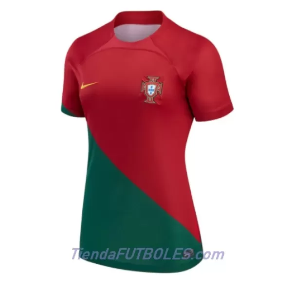 Camiseta Portugal Mujer Primera Mundial 2022