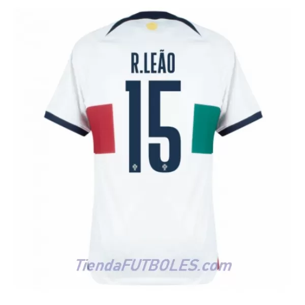 Camiseta Portugal Rafael Leao 15 Hombre Segunda Mundial 2022