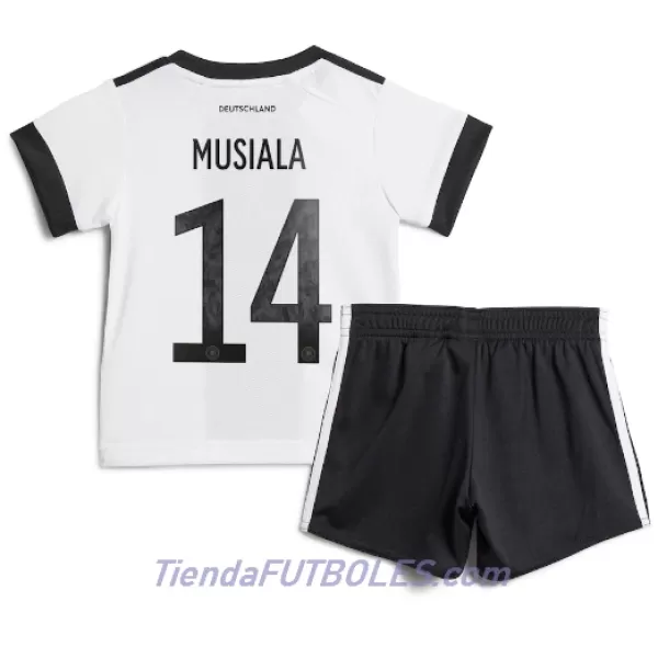 Conjunto Alemania Jamal Musiala 14 Niño Primera Mundial 2022