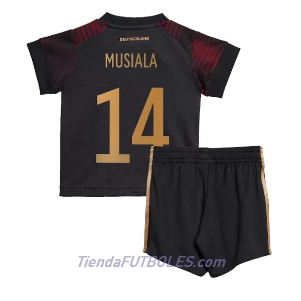 Conjunto Alemania Jamal Musiala 14 Niño Segunda Mundial 2022